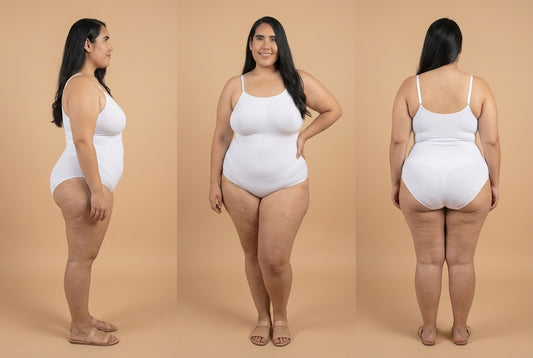 Body Reductor Plus Curveluna frente, perfil y espalda