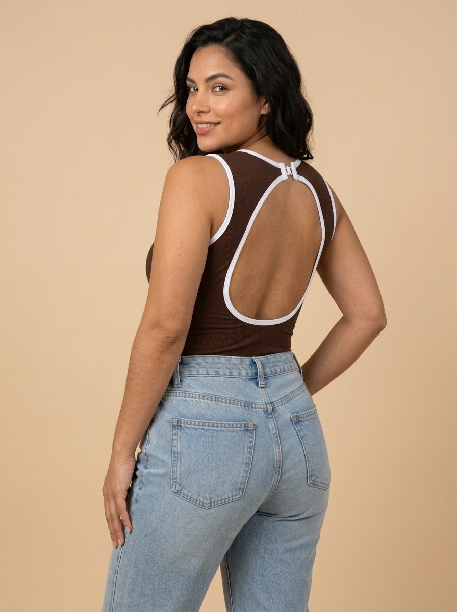 Body Siza Curveluna Café espalda abierta