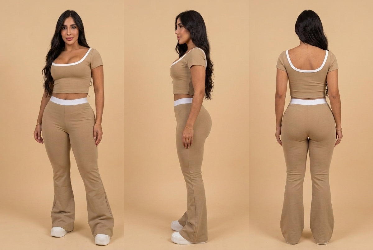 Conjunto Nube Curveluna frente, perfil y espalda