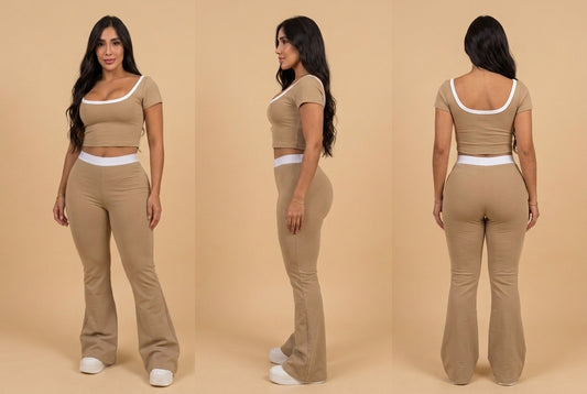 Conjunto Nube Curveluna frente, perfil y espalda