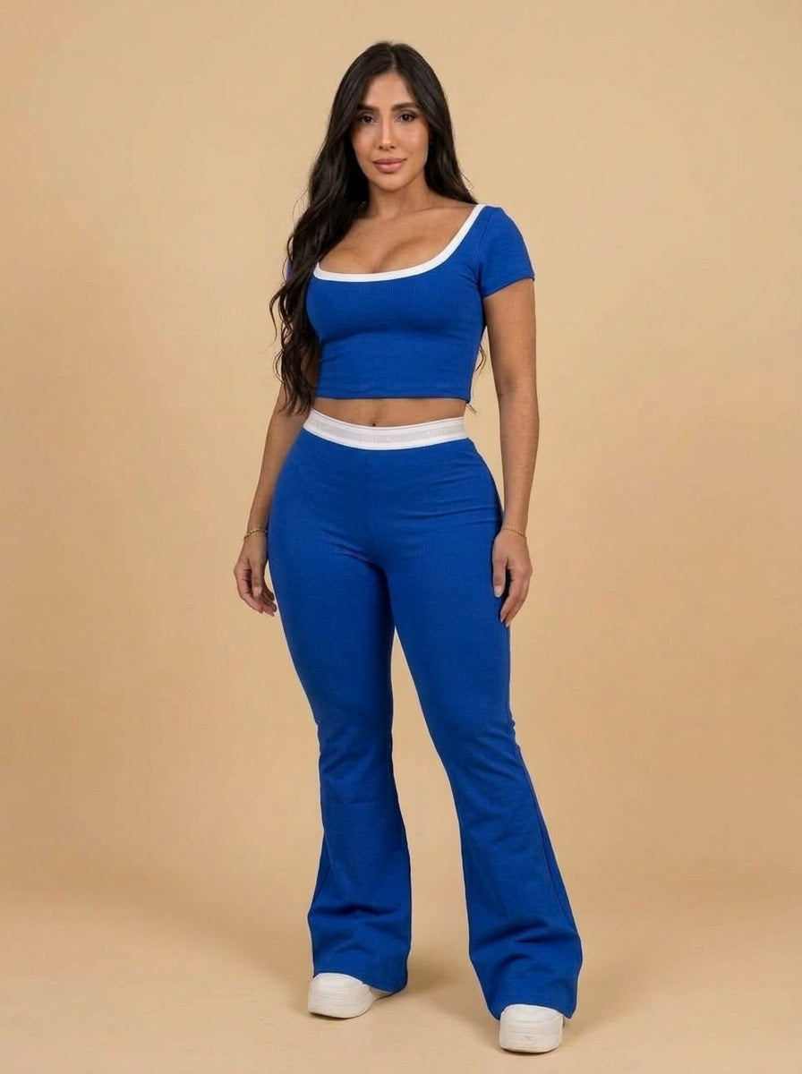 Conjunto Nube Curveluna Azul Rey