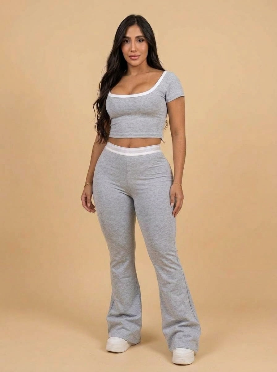 Conjunto Nube Curveluna Gris Claro