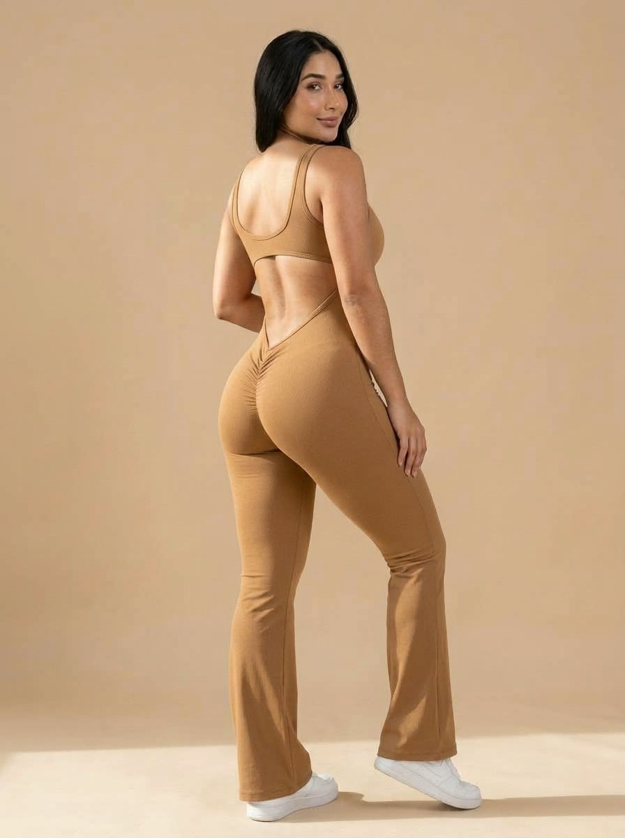 Enterizo Culotte Curveluna Camel