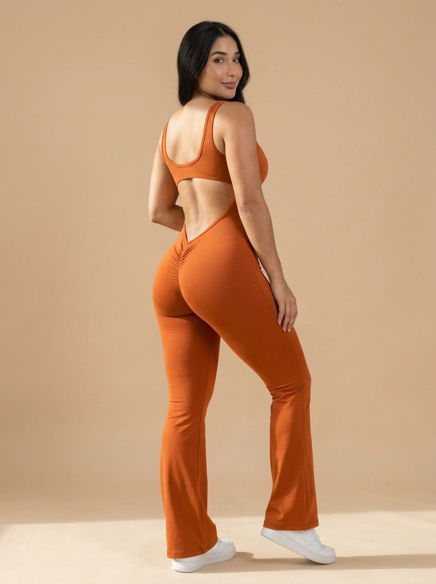 Enterizo Culotte Curveluna Naranja
